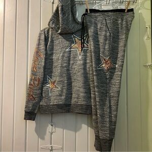 VS. PINK BLING hoodie & joggers set-small NWT